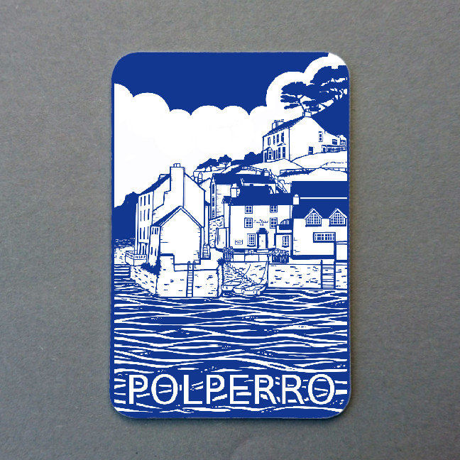 Polperro magnet blue - Click Image to Close